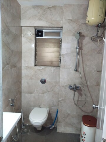 Bathroom in 3 BHK Apartment at Soham Tropical Lagoon, Ghodbunder Road – for Sale