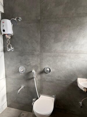 Bathroom in 3 BHK Apartment at Regency Towers, Kavesar – for Sale