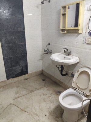Bathroom in 1 BHK Builder Floor at Chattarpur – for Rent