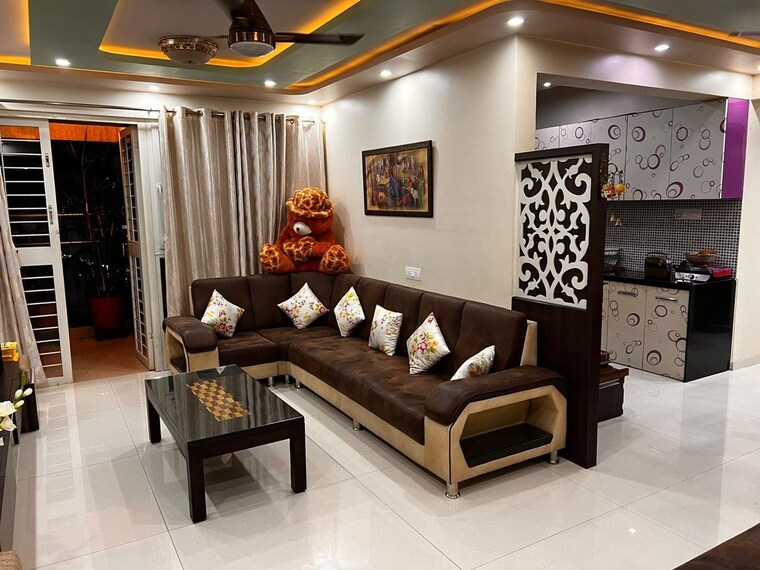 Living Room, empire-square 3 Bedroom 1187 Sq.Ft. Apartment In Chinchwad Pune 9245429