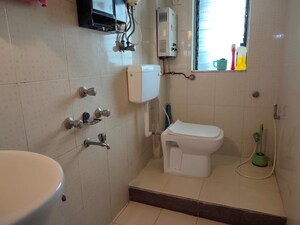 Bathroom in 3 BHK Apartment at Silver Nook CHS, Santacruz East – for Rent