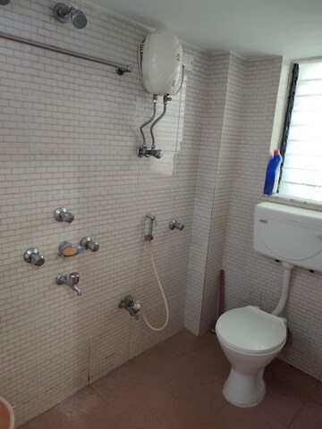 Bathroom in 3 BHK Apartment at Silver Nook CHS, Santacruz East – for Rent