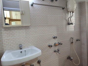 Bathroom in 3 BHK Apartment at Silver Nook CHS, Santacruz East – for Rent
