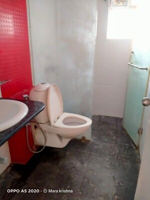 Bathroom in 3 BHK Apartment at Gopalan Golden Palms Apartments, Hennur – for Rent