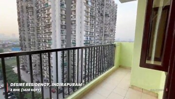 Balcony in 3 BHK Apartment at Saya Desire Residency, Ahinsa Khand 2 – for Sale