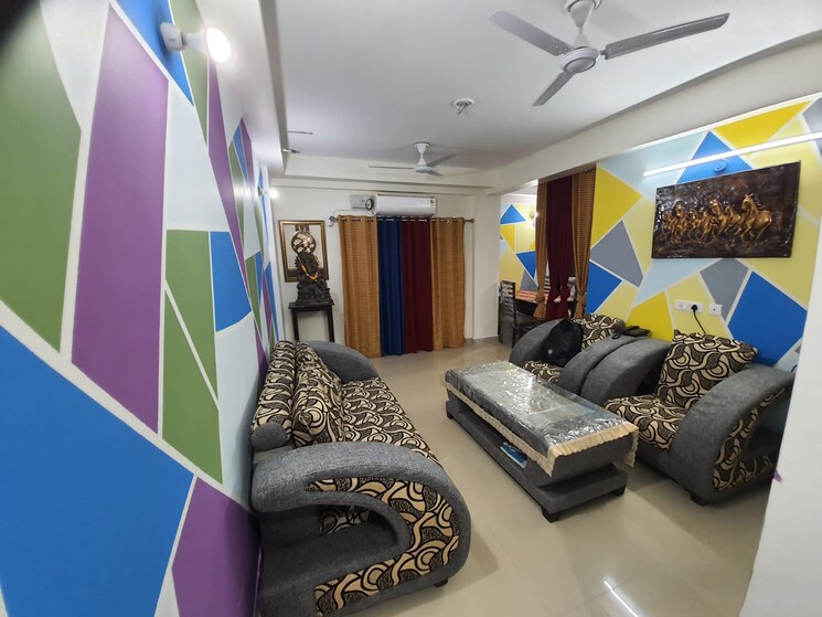 Living Room, fusion-homes 4 Bedroom 1995 Sq.Ft. Apartment In Tech Zone 4 Greater Noida Greater Noida 9246306