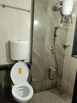 Bathroom in 2 BHK Apartment at Mahaveer Tower, Worli – for Rent