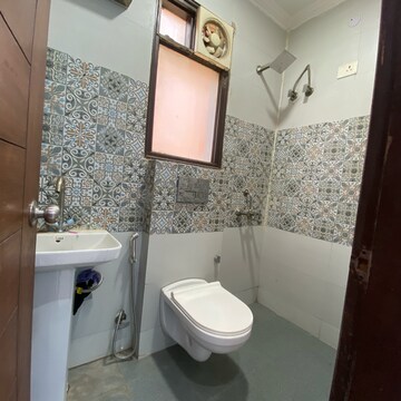 Bathroom in 3 BHK Builder Floor at Chattarpur – for Rent