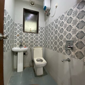 Bathroom in 3 BHK Builder Floor at Chattarpur – for Rent