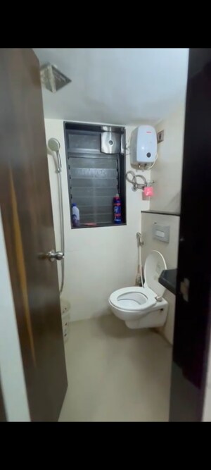 Bathroom in 1 BHK Apartment at Leena Bhairav Residency, Mira Road – for Sale