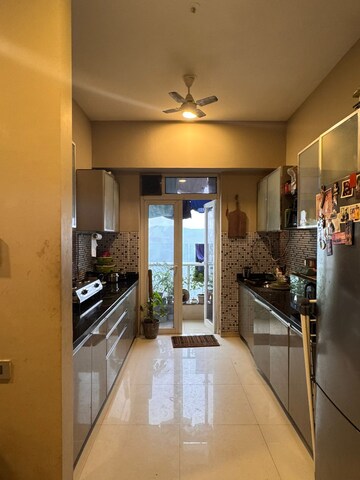 Building Lobby in 2 BHK Apartment at Omkar Alta Monte, Malad East – for Rent