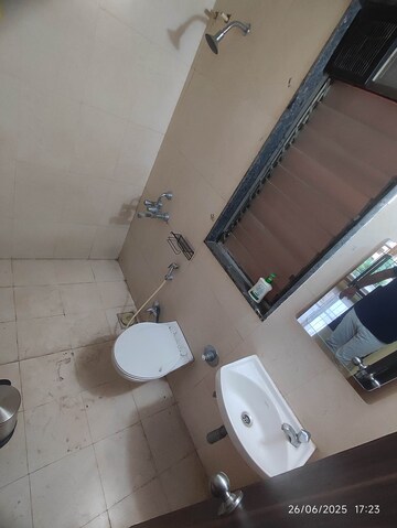 Bathroom in 1 BHK Apartment at Rustomjee Avenue L1, Virar West – for Rent