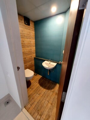 Bathroom in 1 BHK Apartment at Lodha Crown Quality Homes, Majiwada – for Rent