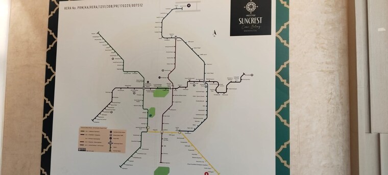 Map Location, prestige-suncrest 3.5 Bedroom 1953 Sq.Ft. Apartment In Electronic City Bangalore 9247227