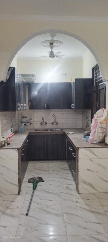 Kitchen in 2 BHK Builder Floor at Ansal Palam Triangle, Palam Vihar Extension – for Rent