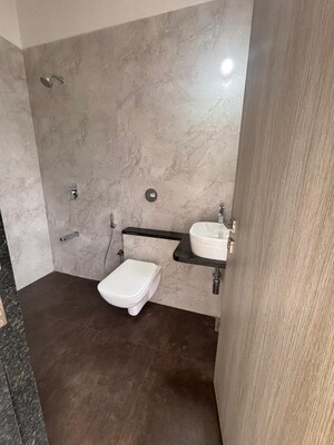 Bathroom in 3 BHK Apartment at Tricity Eros, Kharghar – for Rent