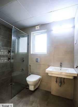 Bathroom in 3 BHK Apartment at My Home Krishe, Financial District – for Rent