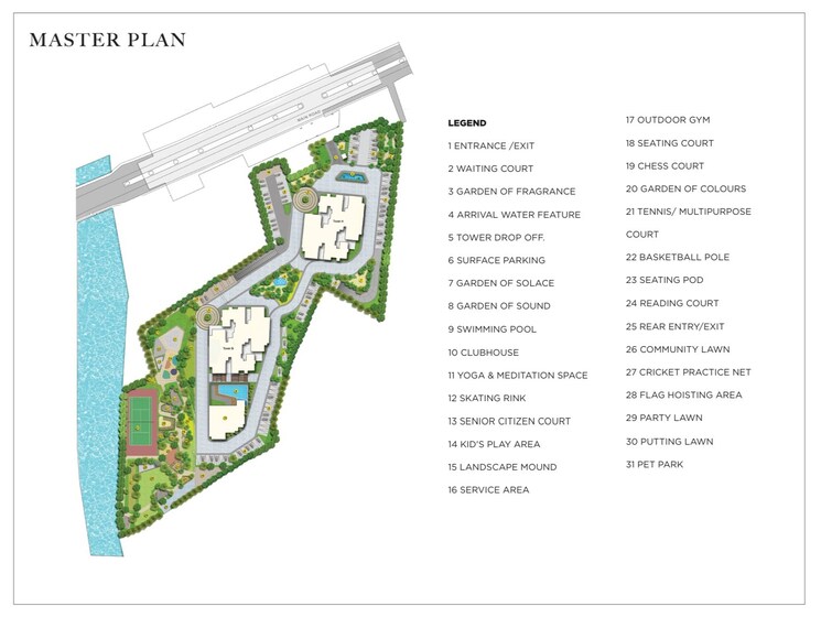 Master Plan, purva-blubelle 3 Bedroom 1630 Sq.Ft. Apartment In Rajaji Nagar Bangalore 9247637