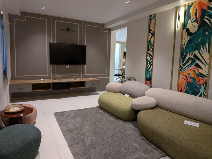 Living Room, my-home-sayuk 3 Bedroom 2262 Sq.Ft. Apartment In Tellapur Hyderabad 9247885