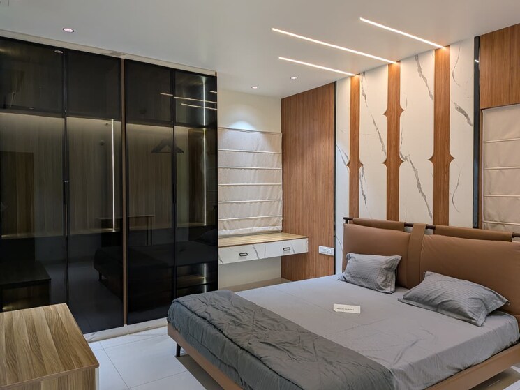 Bedroom, my-home-sayuk 3 Bedroom 2262 Sq.Ft. Apartment In Tellapur Hyderabad 9247885