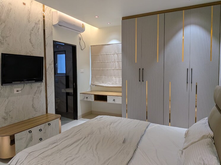 Bedroom, my-home-sayuk 3 Bedroom 2262 Sq.Ft. Apartment In Tellapur Hyderabad 9247885