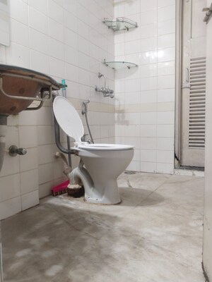 Bathroom in 3 BHK Apartment at Raghunath Vihar, Kharghar – for Rent
