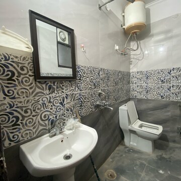 Bathroom in 2 BHK Builder Floor at Chattarpur – for Rent