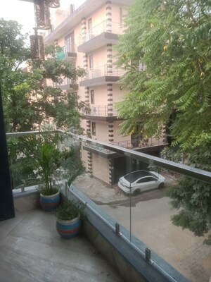 Balcony in 2 BHK Builder Floor at Vasant Kunj – for Rent
