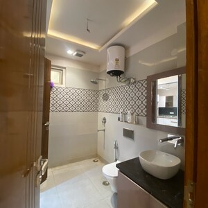 Bathroom in 4 BHK Builder Floor at Chattarpur – for Rent