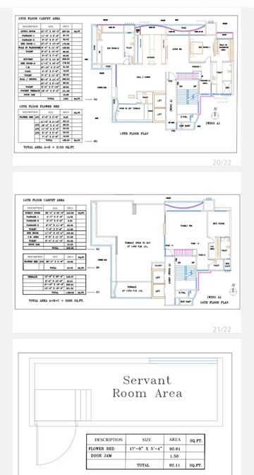 Floor Plan in 4 BHK Apartment at Andheri CHS, Andheri West – for Sale