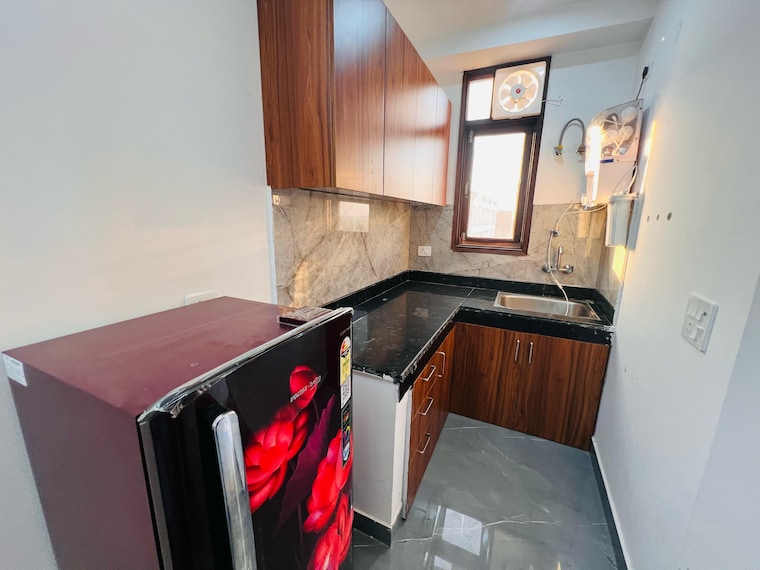 Kitchen, chattarpur 1 Bedroom 500 Sq.Ft. Builder Floor In Chattarpur Delhi 9248236