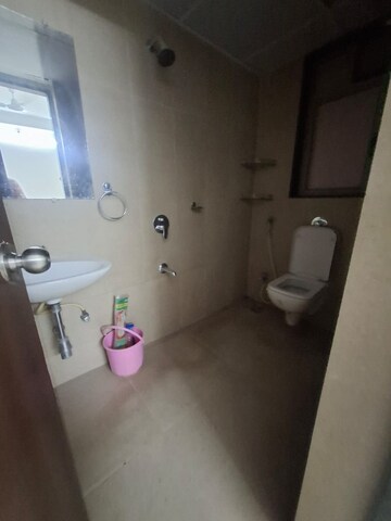 Bathroom in 2 BHK Apartment at Runwal Eirene, Balkum Pada – for Rent