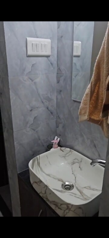 Bathroom in 1 BHK Apartment at Nagesh  Tower, Vishnu Nagar – for Rent