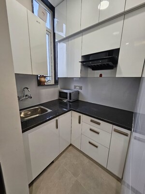 Kitchen in 3 BHK Builder Floor at Unitech South City II, Sector 50 – for Rent