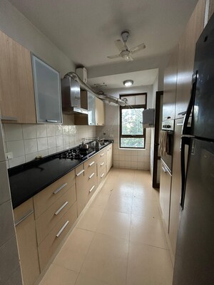 Kitchen in 3 BHK Apartment at Unitech Fresco, Sector 50 – for Rent
