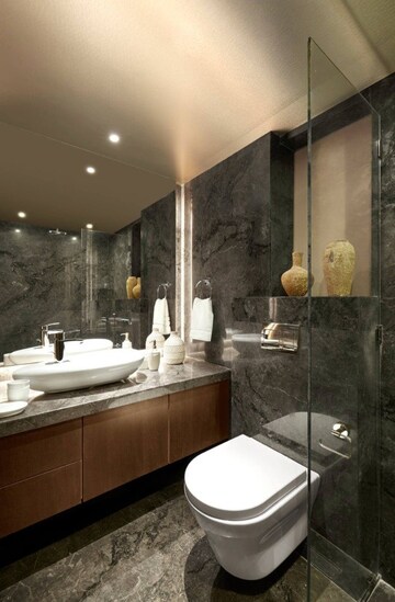 Bathroom in 2 BHK Apartment at Kabra Metro One, Andheri West – for Rent
