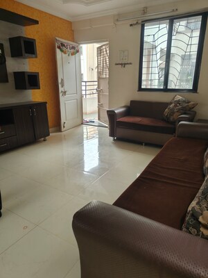 Living Room in 3 BHK Apartment at Laxmi Vridavan, Pimple Saudagar – for Sale