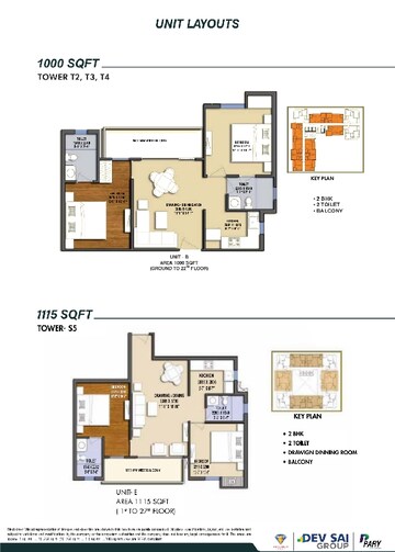 Floor Plan in 3 BHK Apartment at Le Solitairian City, Sector 25 Yamuna Expressway – for Sale