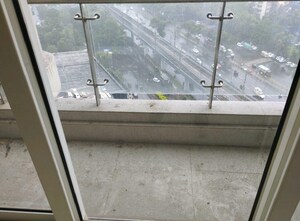 Balcony in 3 BHK Apartment at Lodha Fiorenza, Goregaon East – for Rent