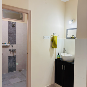 Bathroom in 2 BHK Builder Floor at Madhapur – for Rent