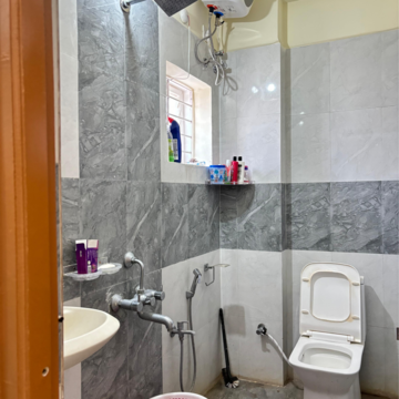 Bathroom in 2 BHK Builder Floor at Gachibowli – for Rent