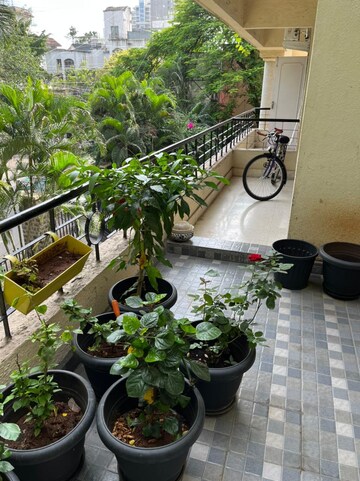 Balcony in 2 BHK Apartment at Karia Konark Residency, Koregaon Park – for Rent
