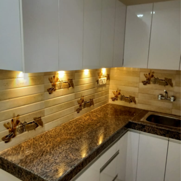Kitchen in 1 BHK Builder Floor at Malviya Nagar – for Rent