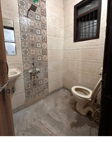 Bathroom in 2 BHK Builder Floor at Chattarpur – for Rent