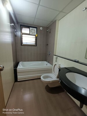 Bathroom in 2 BHK Apartment at Paranjape Blue Ridge, Hinjewadi – for Rent