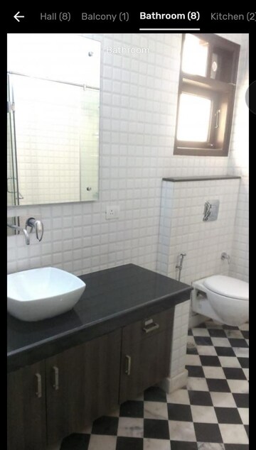 Bathroom in 3 BHK Builder Floor at Anand Niketan – for Rent