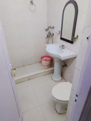 Bathroom in 3 BHK Builder Floor at Anand Niketan – for Rent