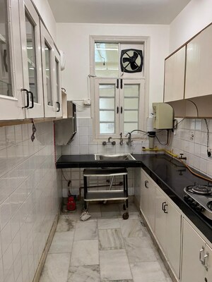 Kitchen in 3 BHK Builder Floor at Defence Colony – for Rent