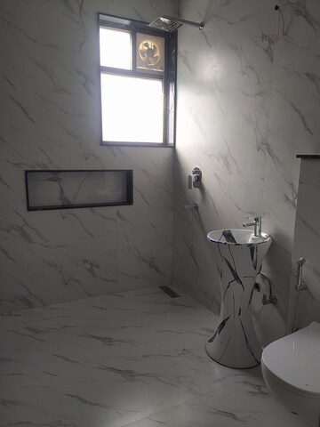 Bathroom in 4 BHK Builder Floor at Godrej Woods, Sector 43 – for Rent