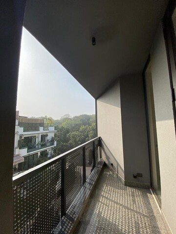 Balcony in 4 BHK Builder Floor at Greater Kailash – for Rent